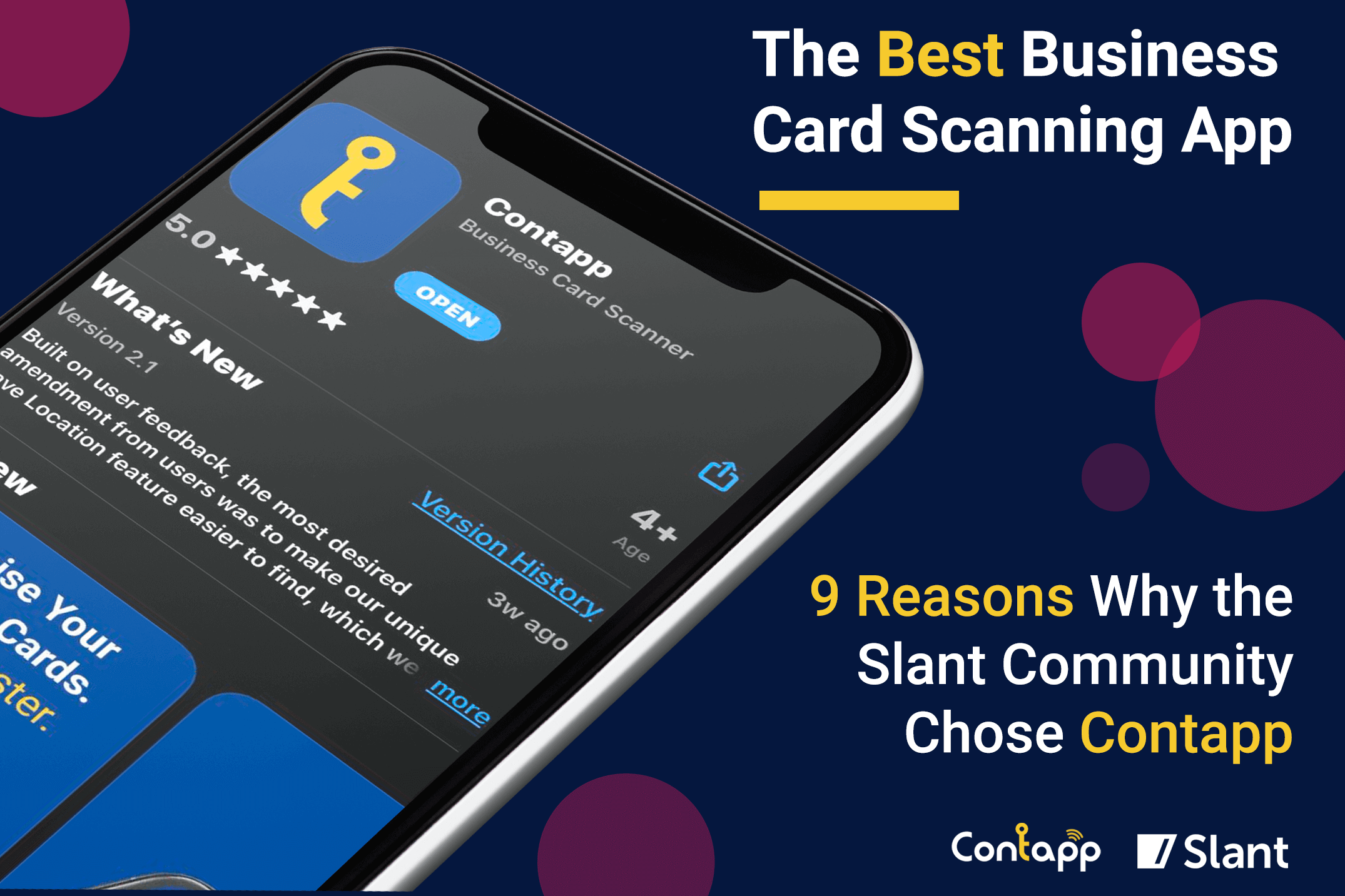 Contapp review - best business card scanning app